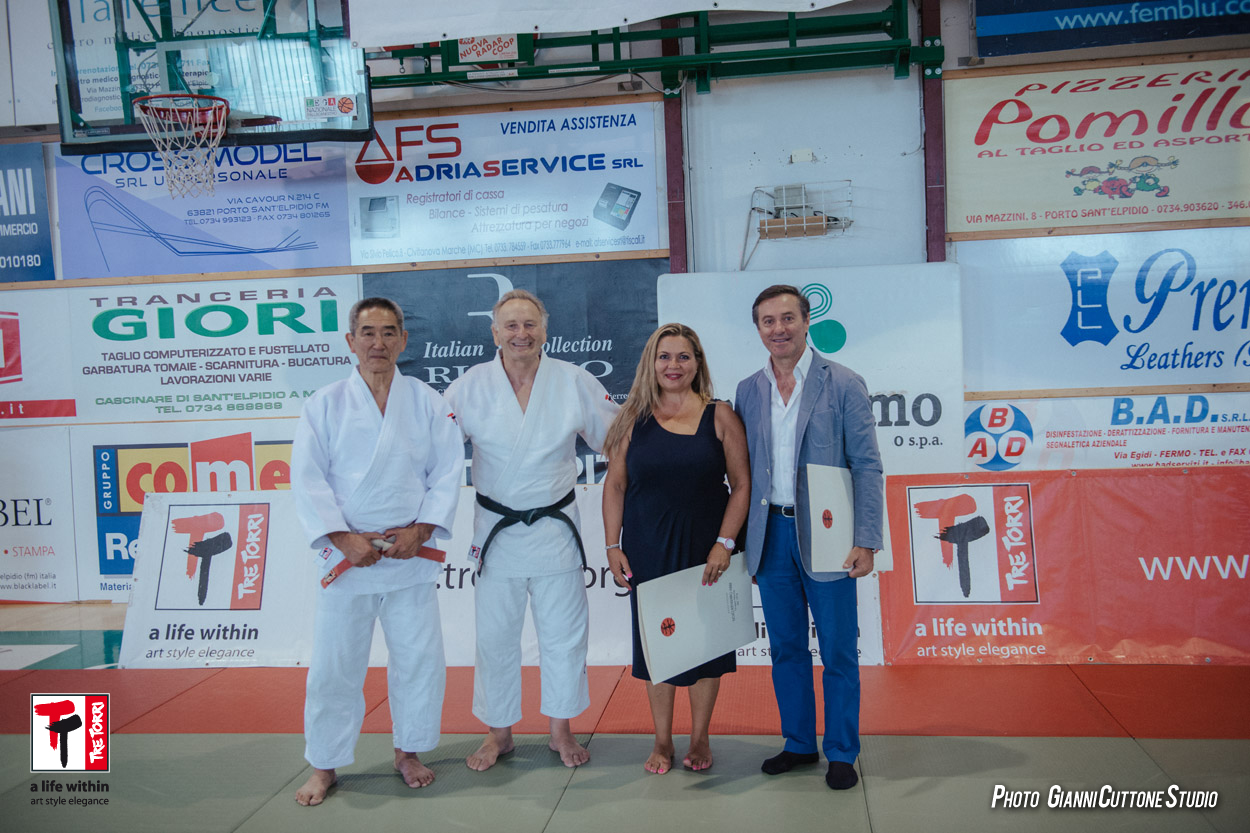 Paolo Cartechini sindaco di Corridonia e Milena Sebastiani assessore allo Sport di Porto Sant'Elpidio