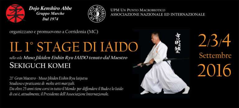 1° Stage di Iaido con il Maestro Komei Sekiguchi