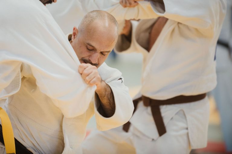 Matteo Medori durante un randori